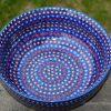 Neon Spot Salad Bowl by Ceramika Manufacture Boleslawiec Polish Pottery