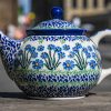 Polish Pottery Forget Me Not Teapot for Two by Ceramika Artystyczna