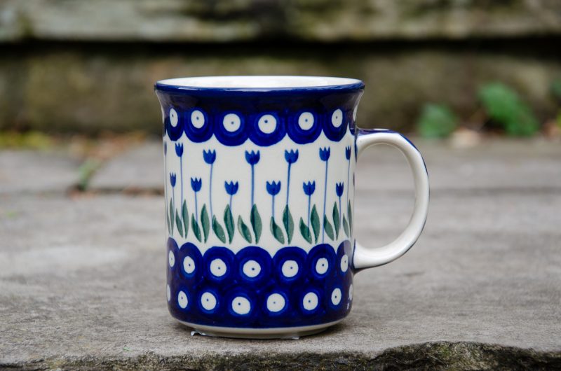 Large Tea Mugs Boleslawiec Polish Pottery Polkadot Lane UK Shop