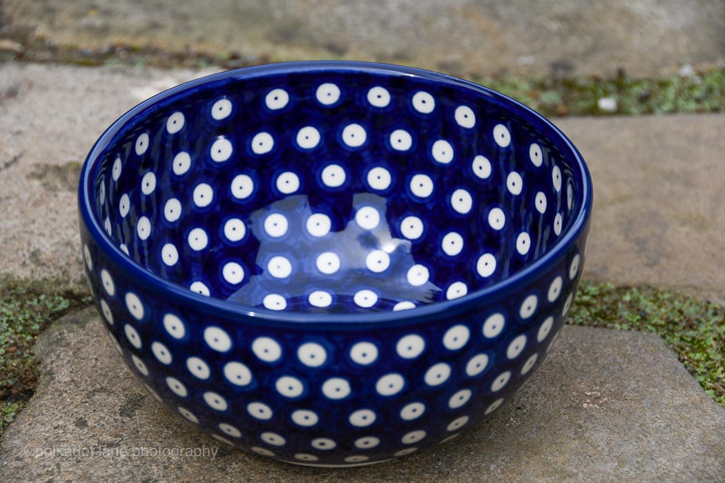 Polkadot Blue Large Cereal Bowl
