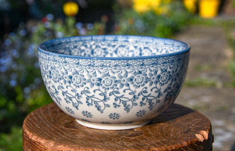 Polish Pottery Spring Flower Cereal Bowl by Ceramika Artystyczna.