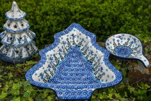 Christmas Patterns and shapes of Polish Pottery