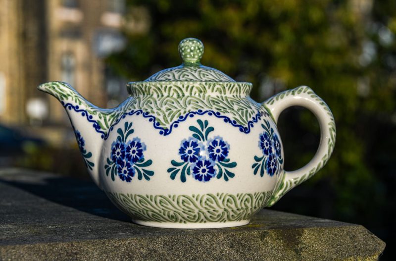 Polish Pottery Unikat Pattern Teapot for Two or Three by Ceramika Manufaktura